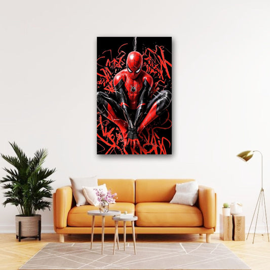 Metal Wall art, Spiderman design metal printed wall decor