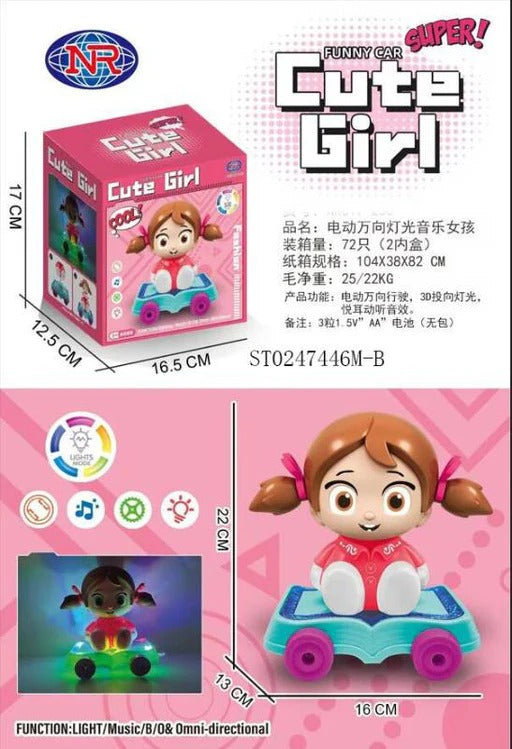 Funny Cute Girl Car with Light &amp; Sound | Best Quality Cute