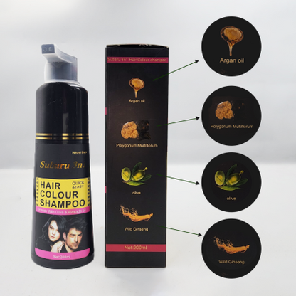 Subaru Dark Brown Hair Color Shampoo | Hair Color Shampoo For Men