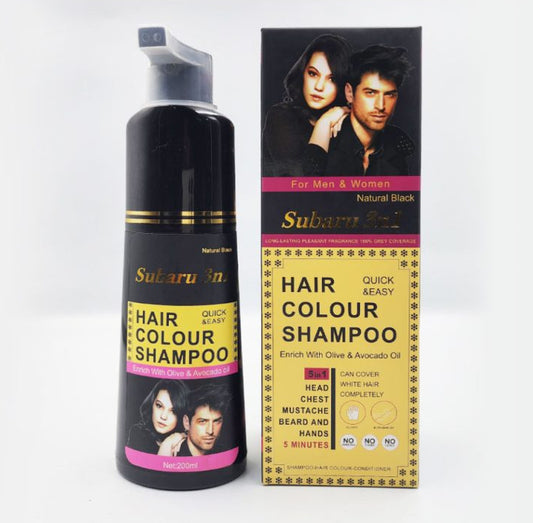 Subaru 3 in 1 Black Hair Color Shampoo | Hair Color Shampoo