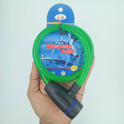 Cycle Safety Anti-Theft Steel Wire Lock Portable Security Lock With 2 Keys