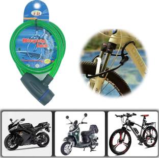 Cycle Safety Anti-Theft Steel Wire Lock Portable Security Lock With 2 Keys