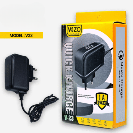 V23 Simple Micro USB Charger with Built-in Cable | Best Quality