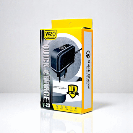 V23 Simple Micro USB Charger with Built-in Cable | Best Quality