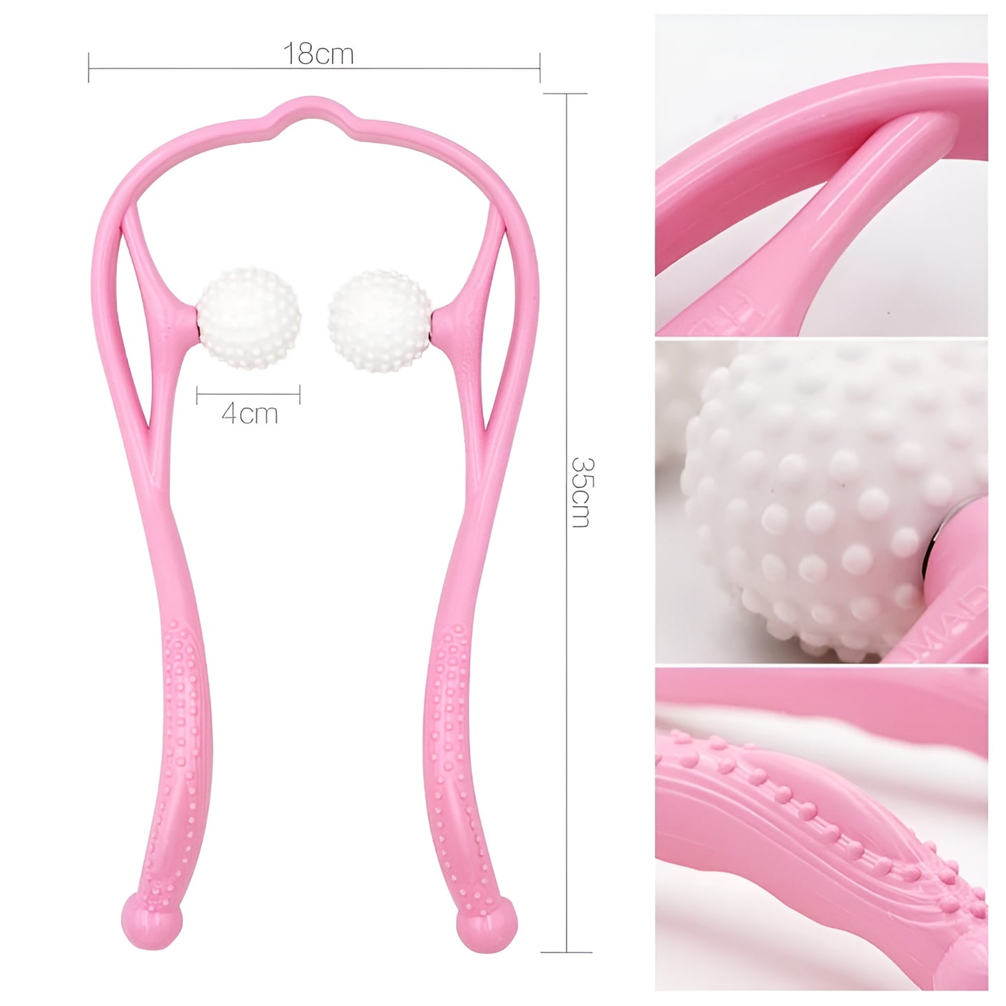 Manual Neck Massager For Cervical pain, deep Tissue | Handheld Massager Tool
