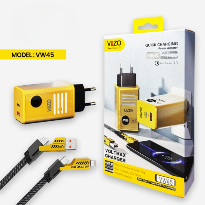 Vw45 Volt Series PD Fast Charger (45W Max) | Best Quality