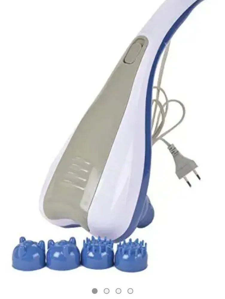 Plastic 50 Hz Dual Hand Dolphin Body Massager | For body Pain.