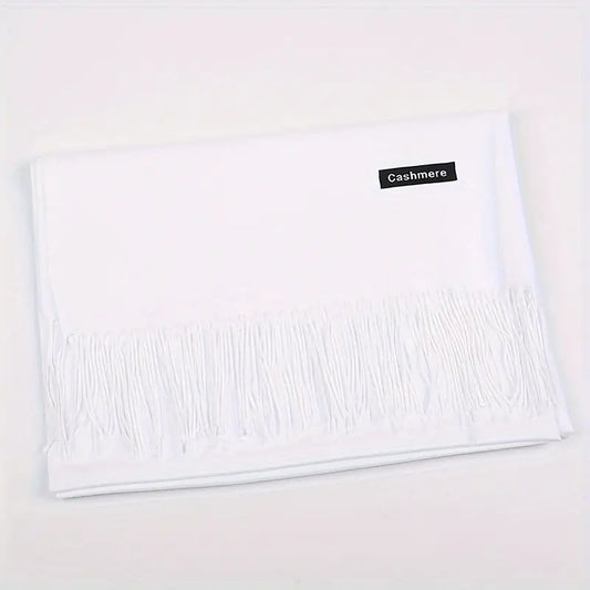 women's pashmina wool plain shawl