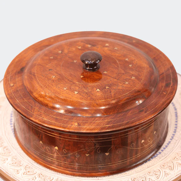 Wooden Hot Pot With Barance Work Roti_Dan Hot and Pot Beautiful wooden