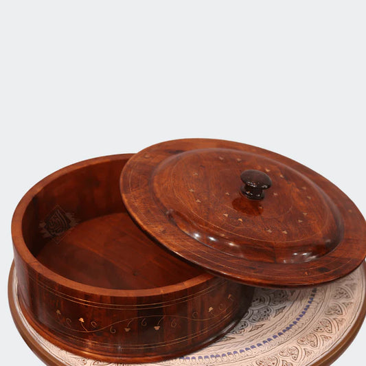 Wooden Hot Pot With Barance Work Roti_Dan Hot and Pot Beautiful wooden