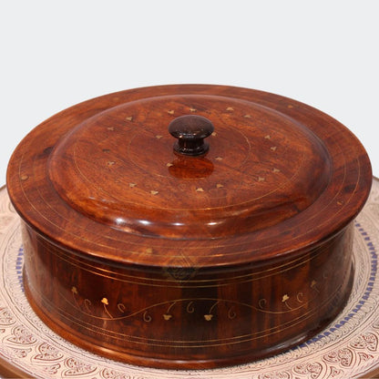 Wooden Hot Pot With Barance Work Roti_Dan Hot and Pot Beautiful wooden